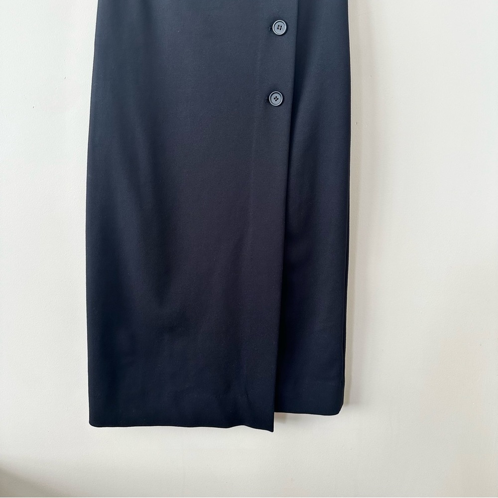 Aritzia-Babaton “Billy” Asymmetrical Button Front Midi Skirt (Size:4) - Picture 8 of 11